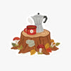 Die Cut Sticker - Coffee in the Forest