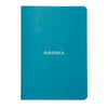 Cahier quadrillé Rhodia - Bleu paon, A5