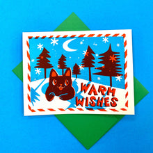  Carte de souhaits - Cat Forest Warm Wishes