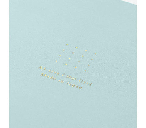 Midori Soft Color Dotted Notebook - Blue, A5