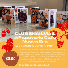  Snailmail Club - Octobre 2023, Bilingue