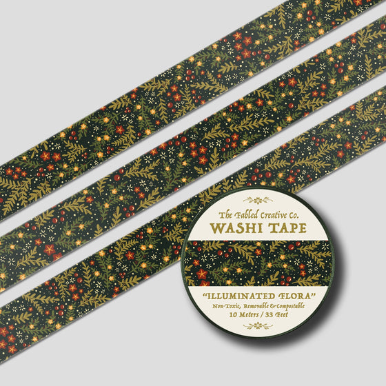 Washi tape - Illuminated Flora