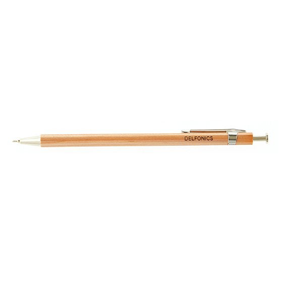Delfonics Wood Ballpoint Pen - Natural wood, 0.7mm