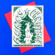  Carte de souhaits - Merry Christmas Tree Dog
