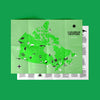 Carte des Monstres du Canada par Void Paper Co. - Canadian Cryptid Map