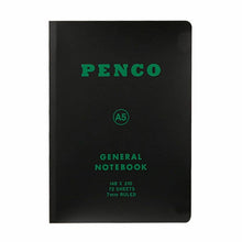  Cahier ligné Penco - Noir, A5