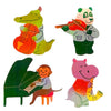 Feuille d'autocollants Sticker Garden - Pearl Jazz Animals