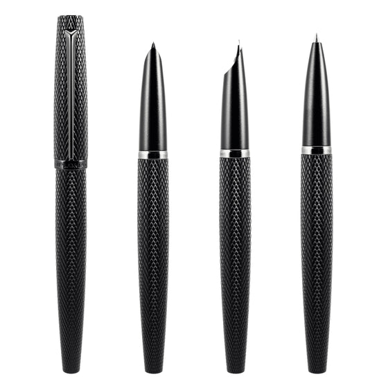 Diplomat Viper Guilloche fountain pen - Black