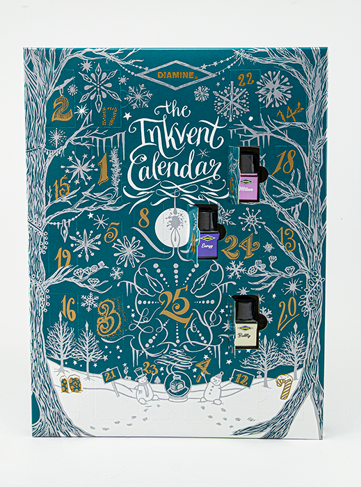 PRÉCOMMANDE- Calendrier festif Inkvent Diamine 2025 - Teal Edition