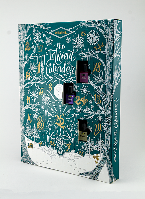 PRÉCOMMANDE- Calendrier festif Inkvent Diamine 2025 - Teal Edition