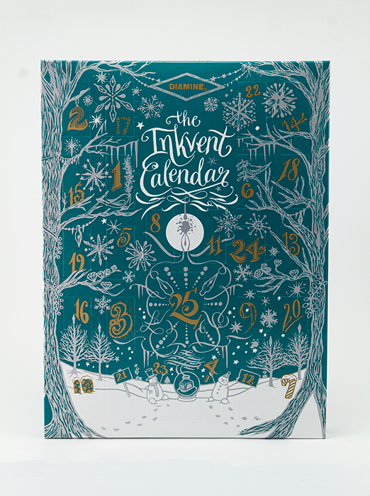 PRÉCOMMANDE- Calendrier festif Inkvent Diamine 2025 - Teal Edition