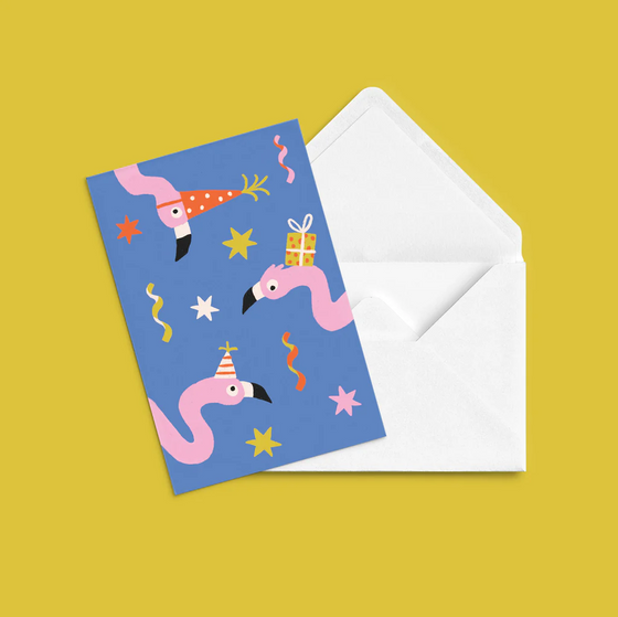 Greeting cards - Flamingos