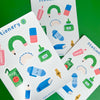 Feuille d'autocollants - Stationery 2