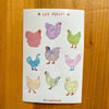 Feuilles d'autocollants Pixdessine - Les poules