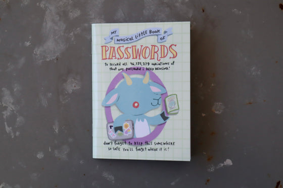 Carnet de mots de passe Goatbunny