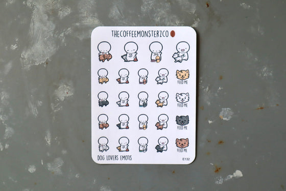 TheCoffeeMonsterzCO Sticker Sheet - Dog Lovers