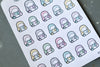 TheCoffeeMonsterzCO Sticker Sheet - Cozy Reading