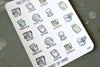 TheCoffeeMonsterzCO Sticker Sheet - Reading Bucket List