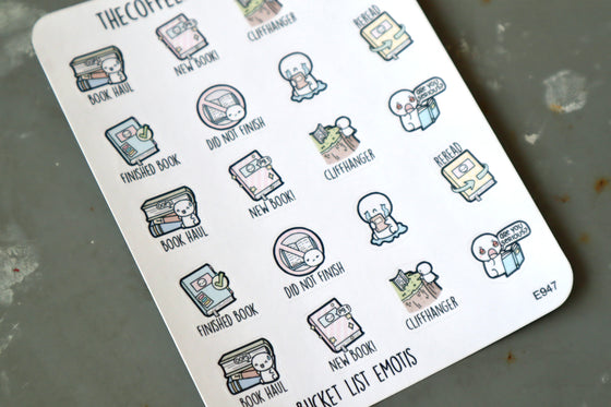 Sticker Sheet - Reading Bucket List