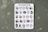 TheCoffeeMonsterzCO Sticker Sheet - Coffee Time Sampler
