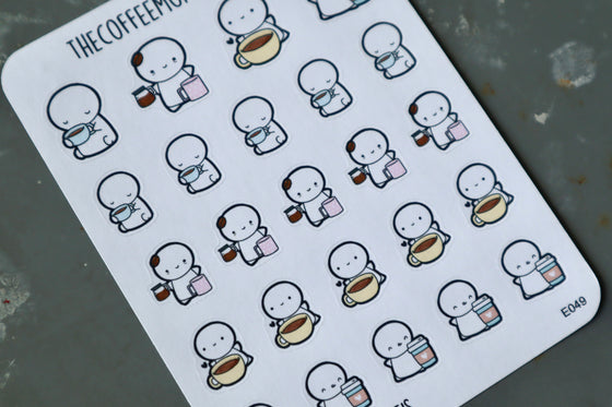 Sticker Sheet - Coffee Lover