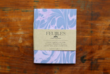  Feuilles Lined Pocket Notebook - Mini-Mabled, Purple Swirl