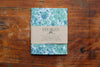 Feuilles Lined Pocket Notebook - Mini-Marbled, Blue and Green