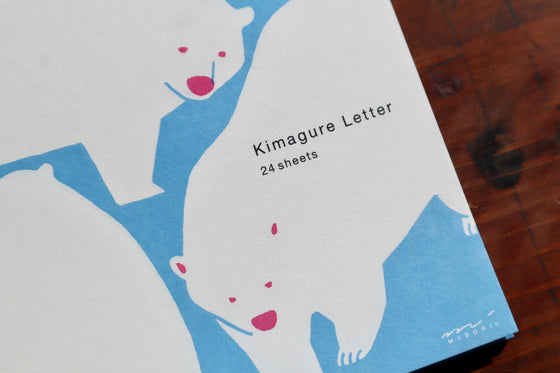 Midori Stationery Letter Paper - Kimagure Bear