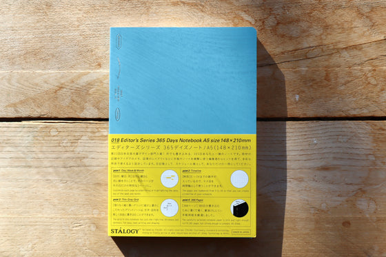 Stálogy Editor's Series 365 Days Grid Notebook - A5, Blue
