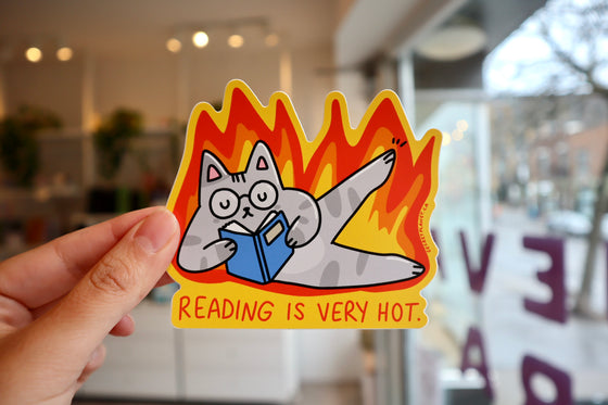 Autocollant - Reading Is Very Hot