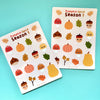 Feuille d'autocollants Apple and Sun - Pumpkin spice Season 1