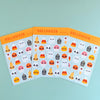 Apple and Sun Sticker Sheet - Halloween