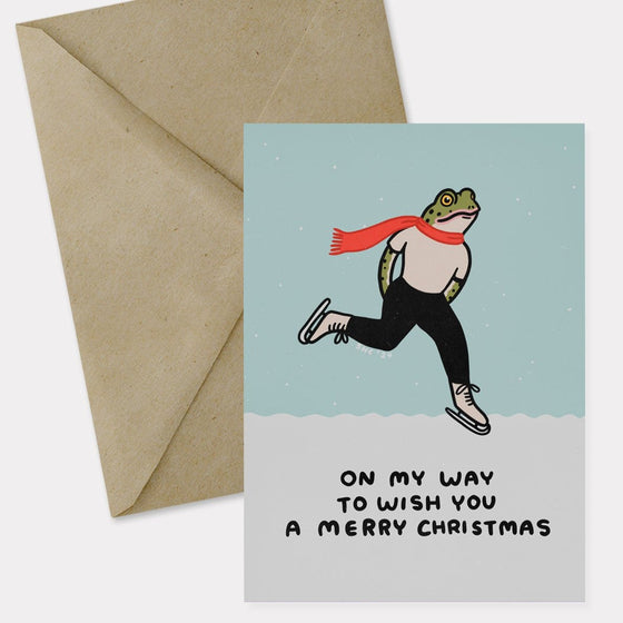 Carte de souhaits - On My Way (Merry Christmas)