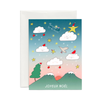 Carte de souhaits - Joyeux Noël, Nuages