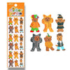 Feuille d'autocollants Sticker Garden - Trick or Bear Halloween