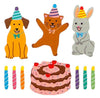 Feuille d'autocollants Sticker Garden - Classic Birthday Pet