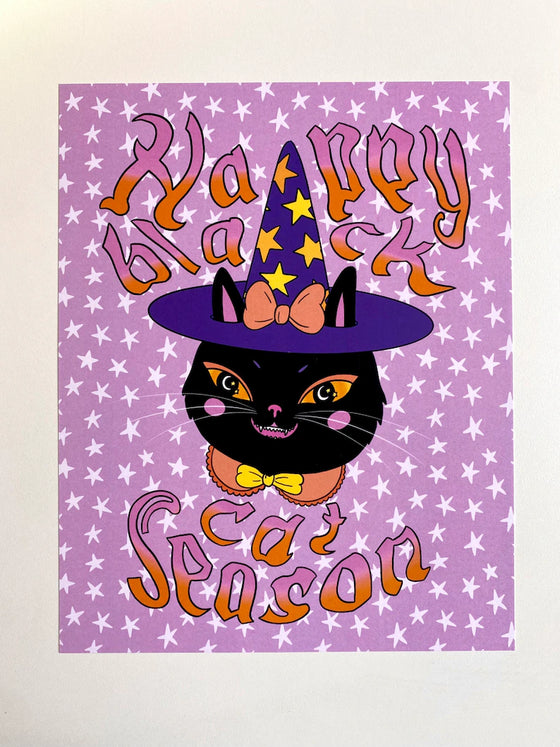 Lovestruck Prints Poster - Black Cat Season