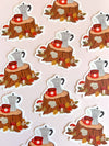 Die Cut Sticker - Coffee in the Forest