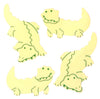 Feuille d'autocollants Sticker Garden - Glow in the Dark Crocodile
