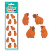 Feuille d'autocollants Sticker Garden - Glossy Capybara
