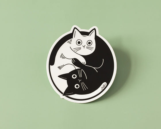 RippleSplash Studio Sticker - Yin &amp; Yang Cats