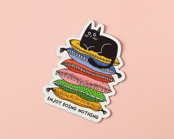 RippleSplash Studio Sticker - Cute Lazy Cat