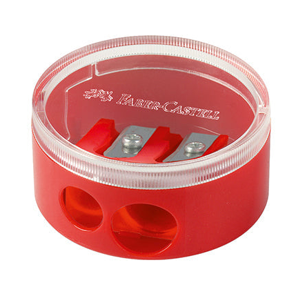 Taille-crayon double Faber-Castell - Couleurs variées