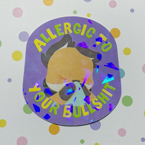 Goatbunny Sticker - Allergic to your bullsh*t
