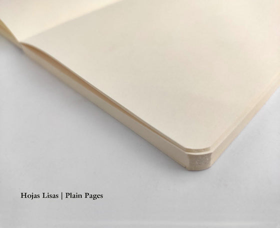 Plain notebook - Jute Naranja, Lomo Beige