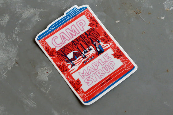Autocollant Stay Home Club - Camp Pure Maple Syrup