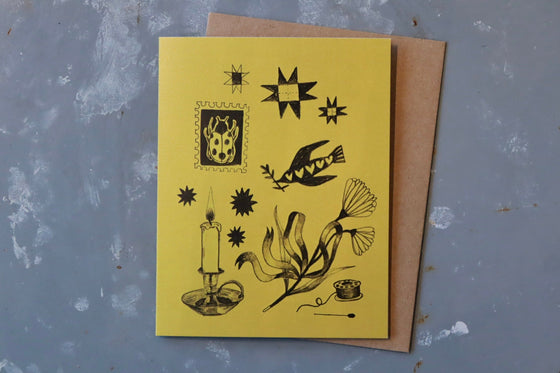 Pixdessine greeting card - The yellow one 💛 