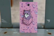  Lovestruck Prints Lapel Pin - Very Busy Cat
