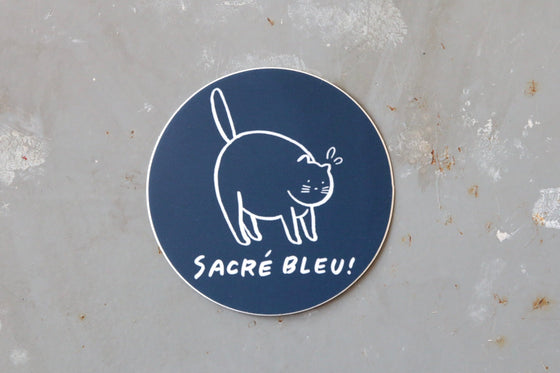 Sticker Stay Home Club - Sacré Bleu