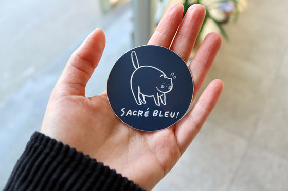 Sticker Stay Home Club - Sacré Bleu